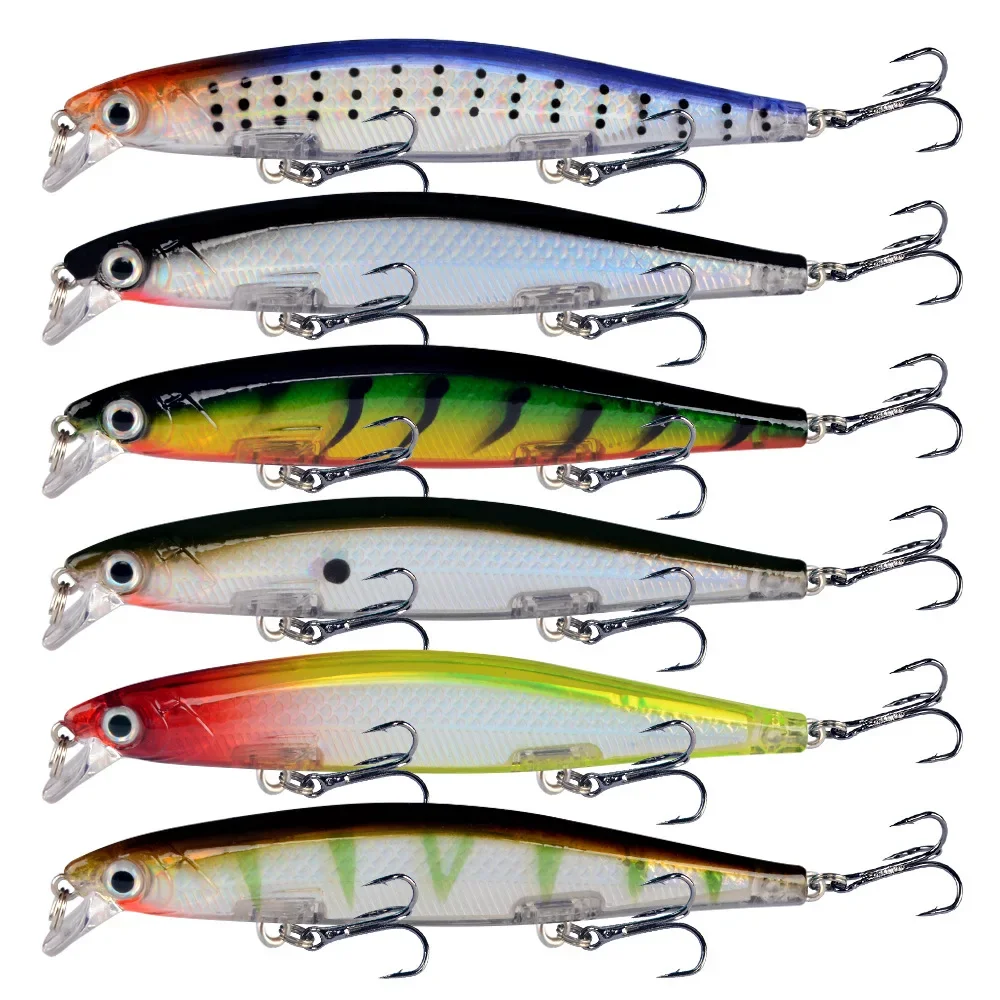 Señuelo de piscardo que se hunde, 1 piezas, 11cm/13,7g, cebo duro de alta calidad, Crankbait, Wobbler, aparejos de pesca, Leurre Peche para Lucio - imagen 5