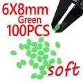 6X8mm Green 100pcs