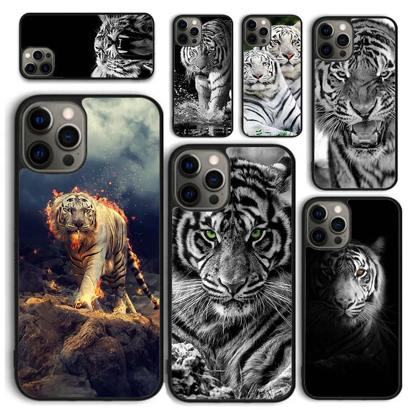 Funda iPhone diseño tigre blanco Animal – Carcasa para 16 15 14 13
