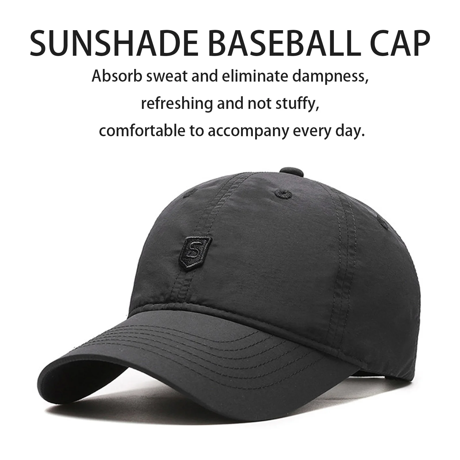 Sombrero de sombrilla de verano para hombres y mujeres ciclismo senderismo Camping pesca sombrero de sol transpirable gorra de béisbol Simple y ligera - imagen 3