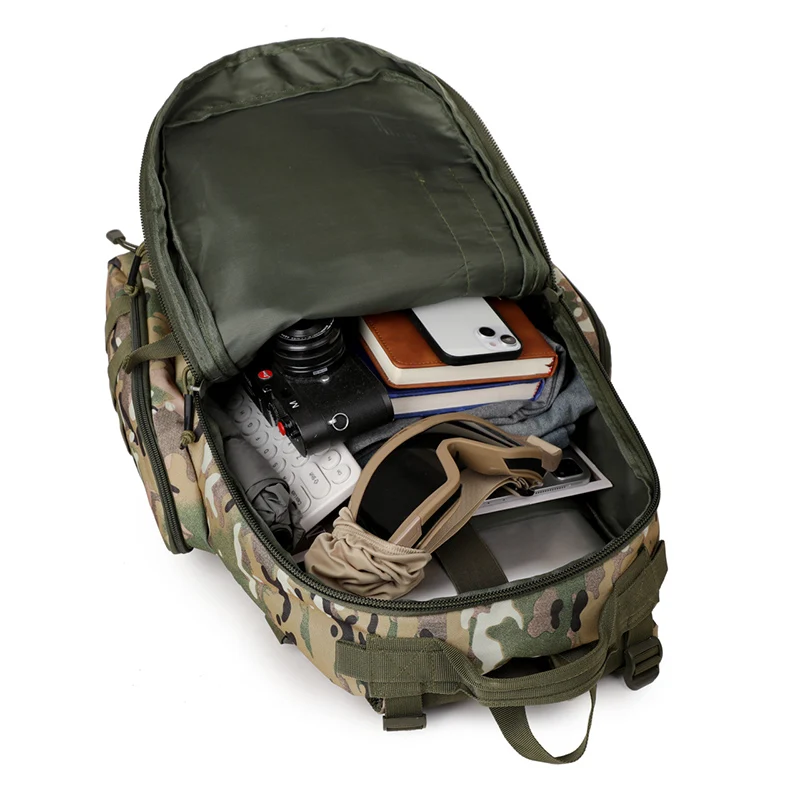 Mochila Molle de pesca para hombre, mochila táctica de viaje para caza, mochila de escalada para acampar al aire libre, bolsa deportiva grande para fin de semana múltiple - imagen 3