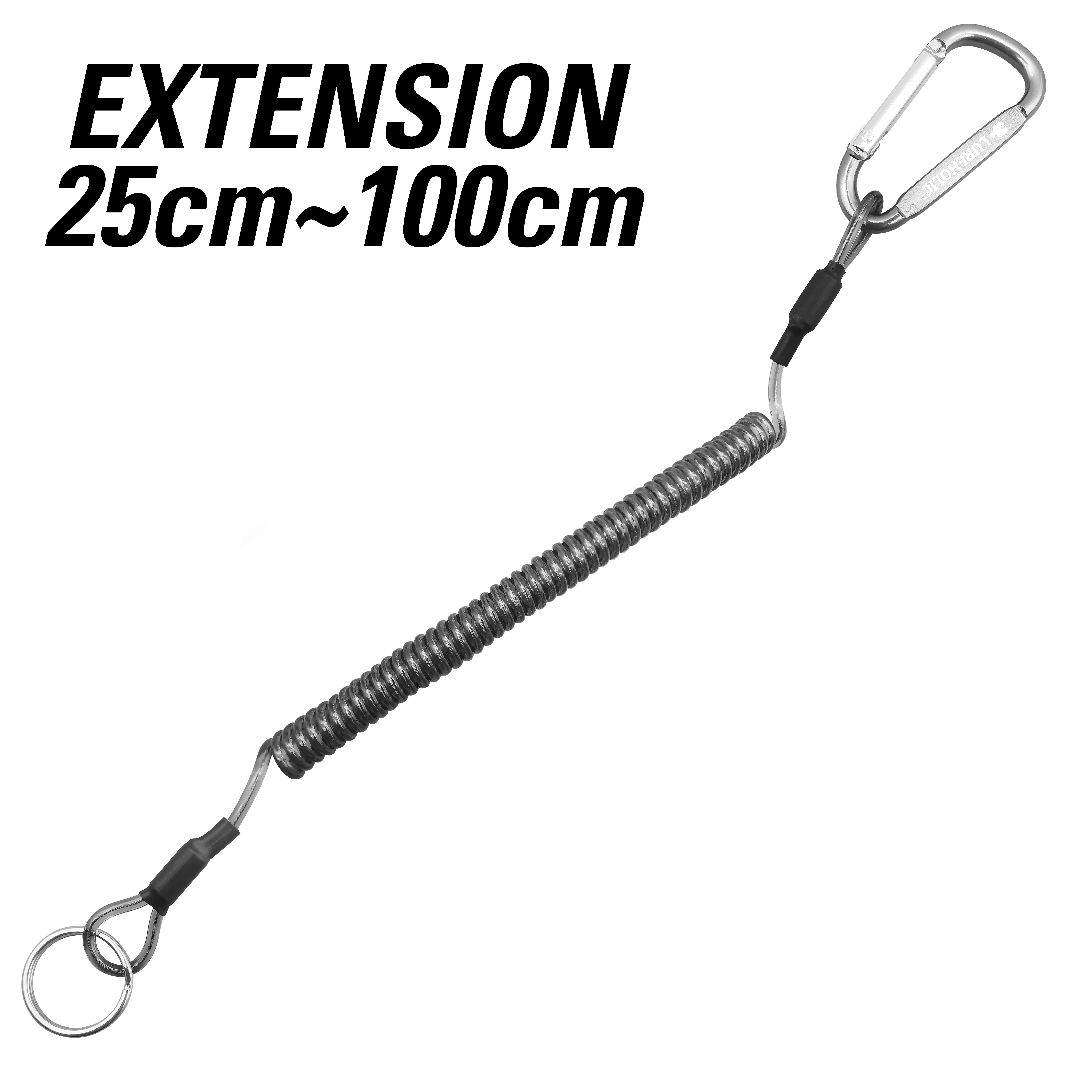 Lureholc 25cm ~ 100cm señuelo cordones de pesca canotaje cuerdas multicolores Kayak Camping alicates seguros empuñaduras de labio herramientas de aparejos - imagen 3