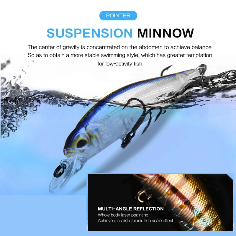 BEARKING 63mm 5g Hot SP Señuelos de pesca colores UV profesionales minnow imán sistema de peso wobbler crankbait accesorios de pesca - imagen 3