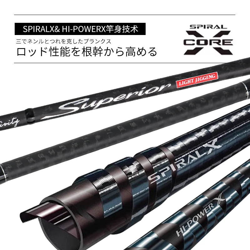 MADMOUSE Japón Fuji piezas caña de Jigging ligera SUPERIOR 1,9 M PE 0,6-1,5 JIG30-120G 9kgs caña de pescar giratoria/fundida para barco caña de pescar en el océano - imagen 4