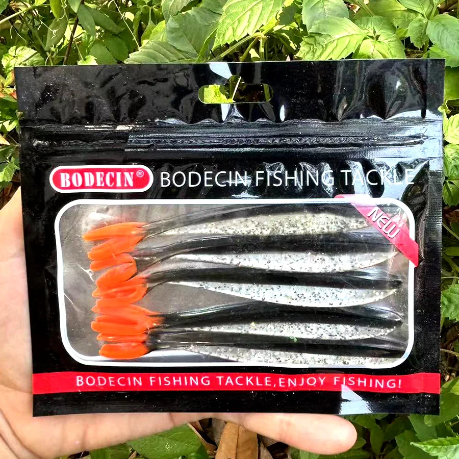 Swimbait artesanal de cola bifurcada para lubina y carpa - imagen 5
