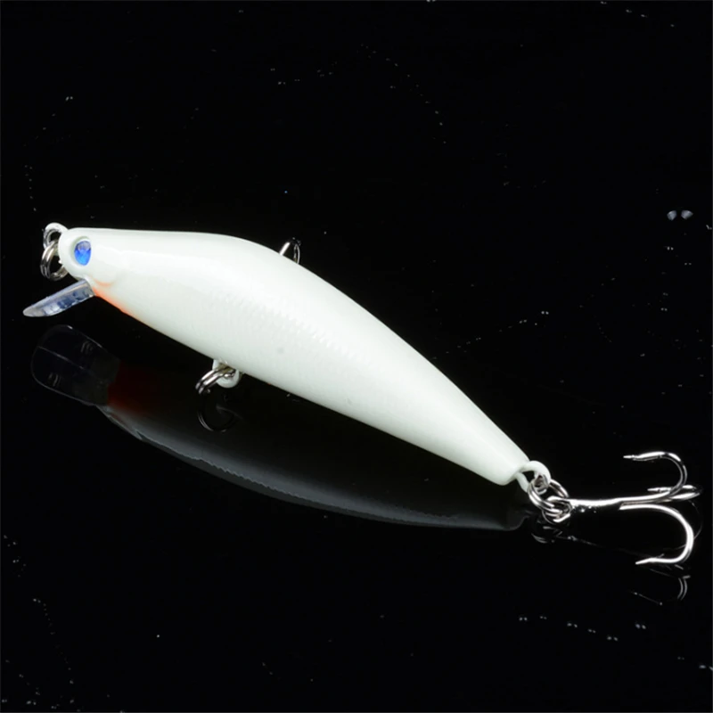 Cebo duro luminoso para pesca, anzuelo Artificial de 8cm y 8g para pececillos nocturnos, Wobblers de lubina deformada, aparejos de pesca Isca Crankbait, 1 piezas - imagen 4