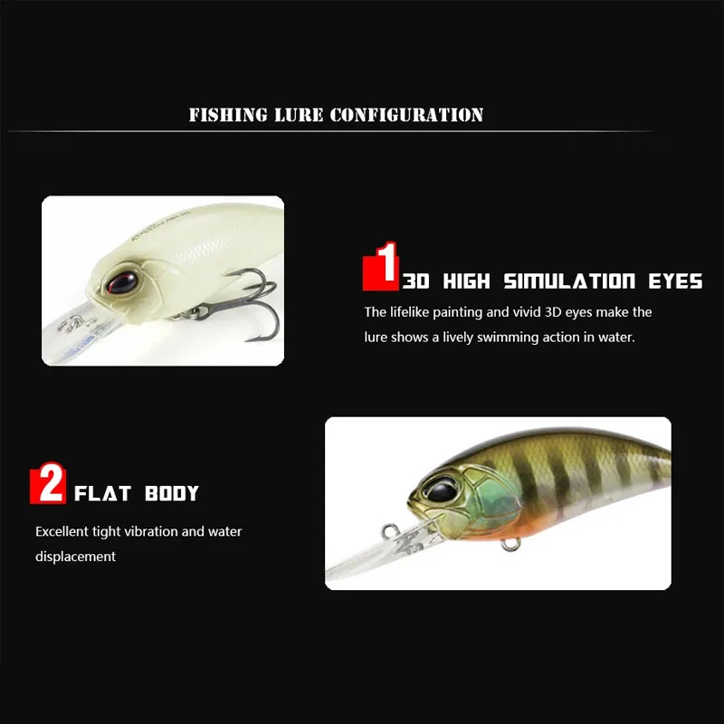 Señuelos de Pesca flotantes Crankbait, cebo duro Artificial para lucio de agua salada, manivela Popper, equipo de plástico Swimbait, 90mm, 15g - imagen 5