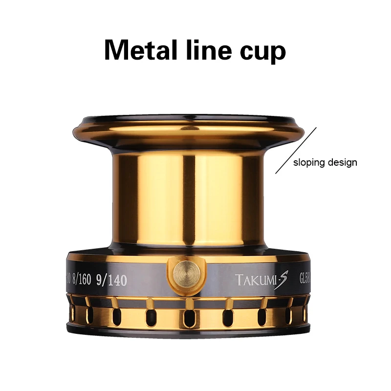 Carrete de pesca de tiro lejano GL2800-7800 serie 5 + 1BB carrete de Metal giratorio 12KG arrastre máximo señuelo para exteriores rueda fundida - imagen 4