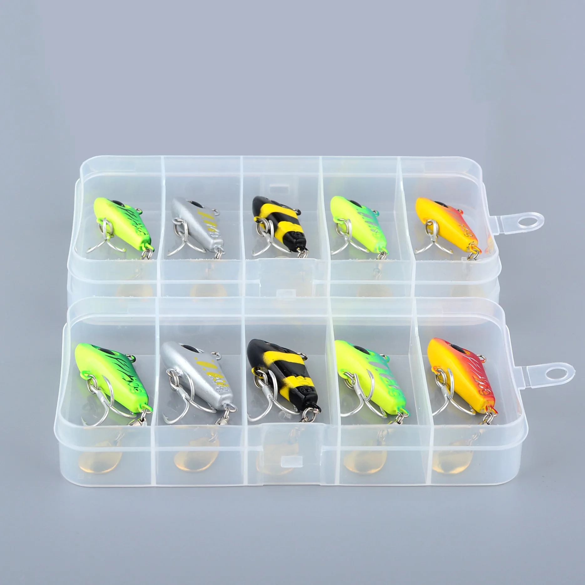 Cucharillas giratorias VIB metálicas para pesca de trucha - imagen 5