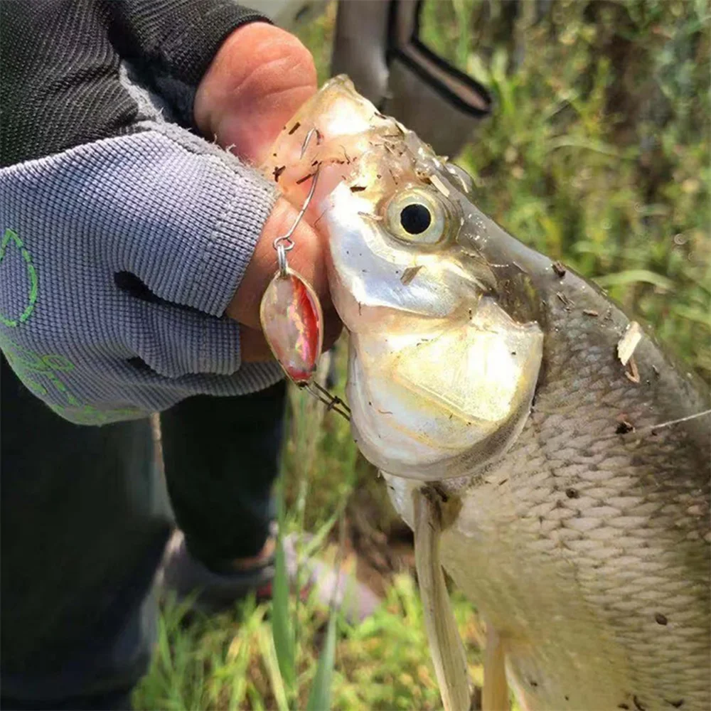 Goture-señuelo de cuchara de pesca, cebo Artificial duro para pesca de perca de trucha, 2 unids/lote, 3cm, 2,8g o 3,5 cm, 4g, novedad