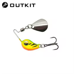 OUTKIT nuevo 4,5g/7,5g Metal VIB Micro señuelo de pesca Spinner hundimiento cuchara giratoria Pin Crankbait lentejuelas cebos aparejos de pesca