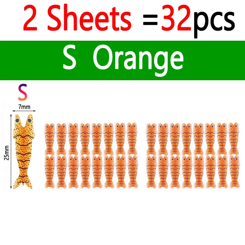 2 Sheets Orange S