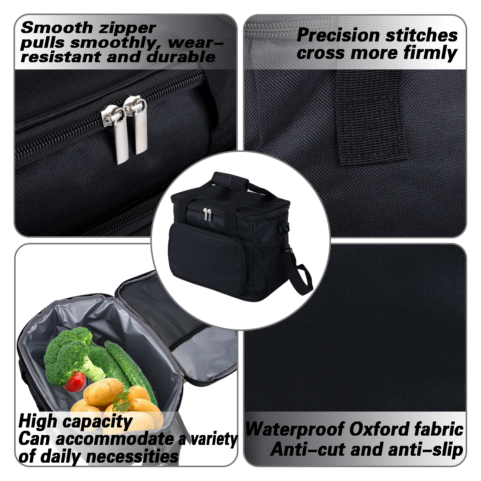 Goture 30L 35L bolsa de pesca enfriadora plegable de gran capacidad bolsa de almuerzo de Picnic aislada para viajes al aire libre Camping barbacoa fiesta - imagen 4