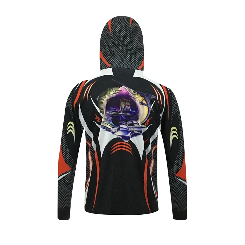 Camisetas de manga larga para hombre, camisas de secado rápido, Anti-UV, UPF 50, protección solar, pesca, senderismo, 2025 - imagen 4