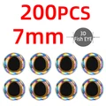 200pcs silvery 7mm