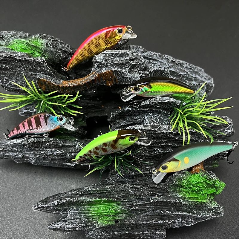Mini Señuelos de Pesca de pececillo que se hunden, cebo duro Artificial, Wobblers para Lucio, trucha, carpa, lubina, Jerkbait, Swimbait, 46mm, 3,7g - imagen 3