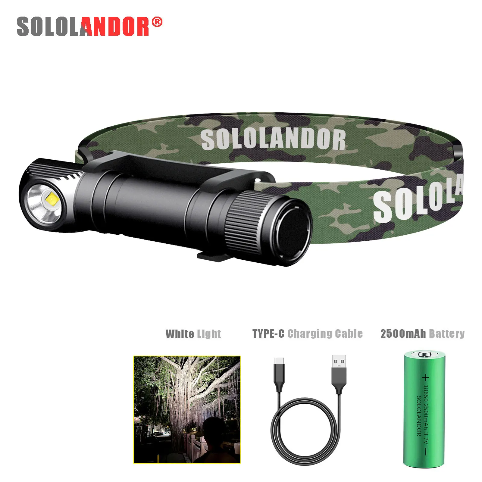 Frontal LED Camuflado 4 Modos – Carga USB-C y Cola Magnética