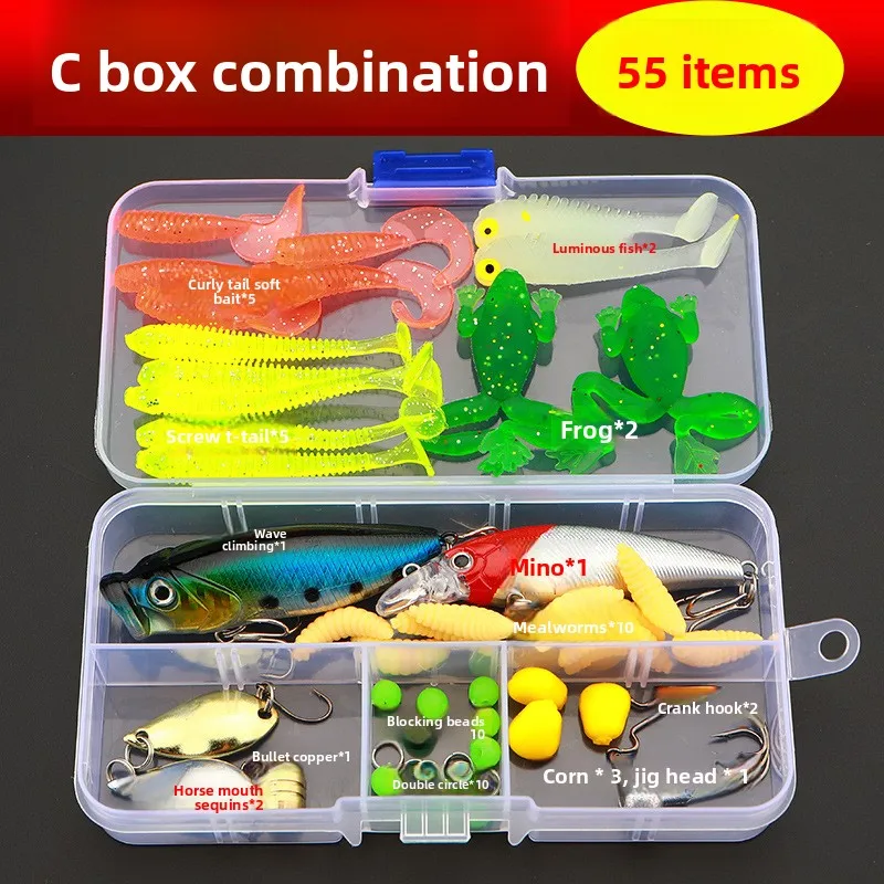 Kit señuelos black bass – Vinilos curvados, minnows, VIB y spinners - imagen 3
