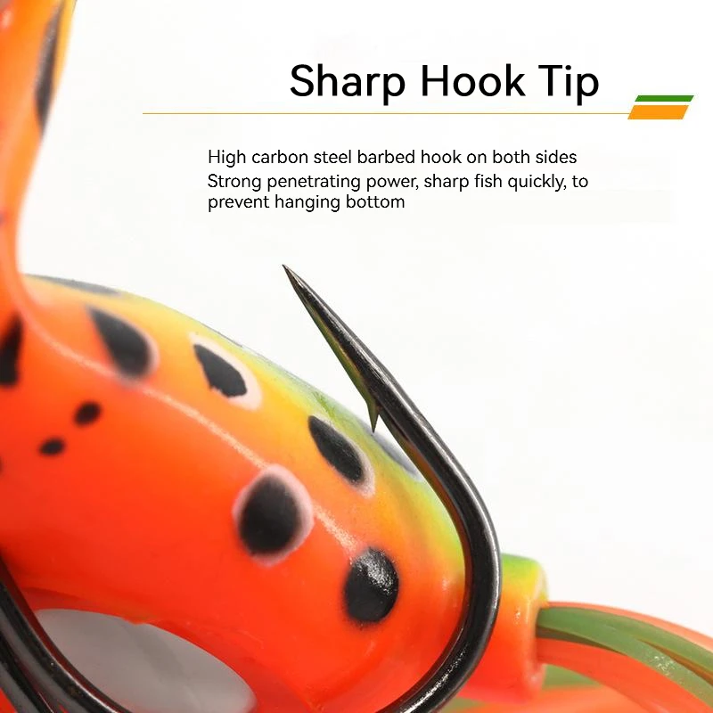 Señuelos de pesca de rana, anzuelo Gamakatsu, cebo Artificial Topwater de fundición larga, 16g, señuelo Popper para Tractor, captura de Lucio, cabeza de serpiente, lubina - imagen 4