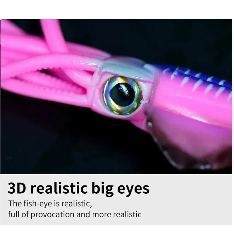Cebo de calamar brillante de 15cm/20g, señuelo suave, biodiversión realista, equipo de pesca de goma Artificial suave de silicona para pesca nocturna - imagen 4
