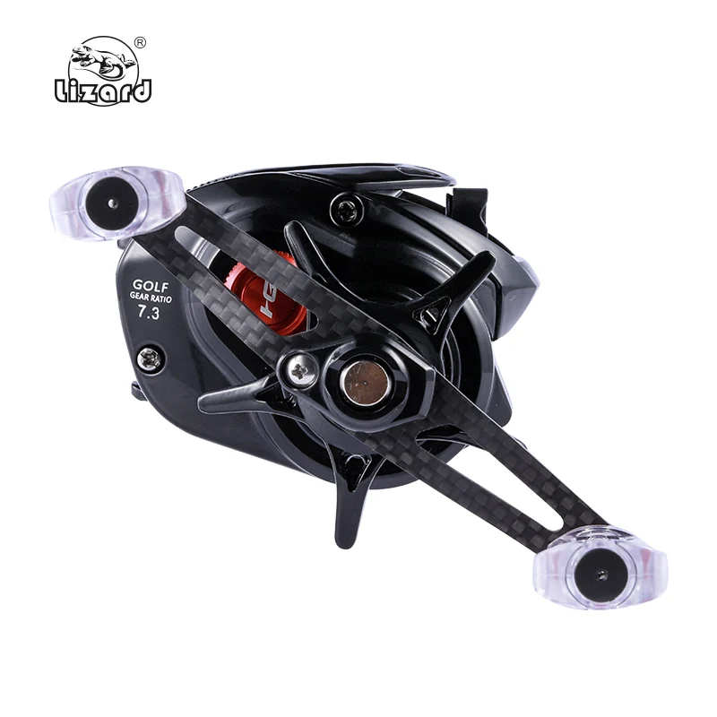 Lizard-cuerpo y mango de carbono, liso y ligero, 152g, con carrete de metal profundo y poco profundo, sistema magnético, carrete de baitcasting - imagen 3
