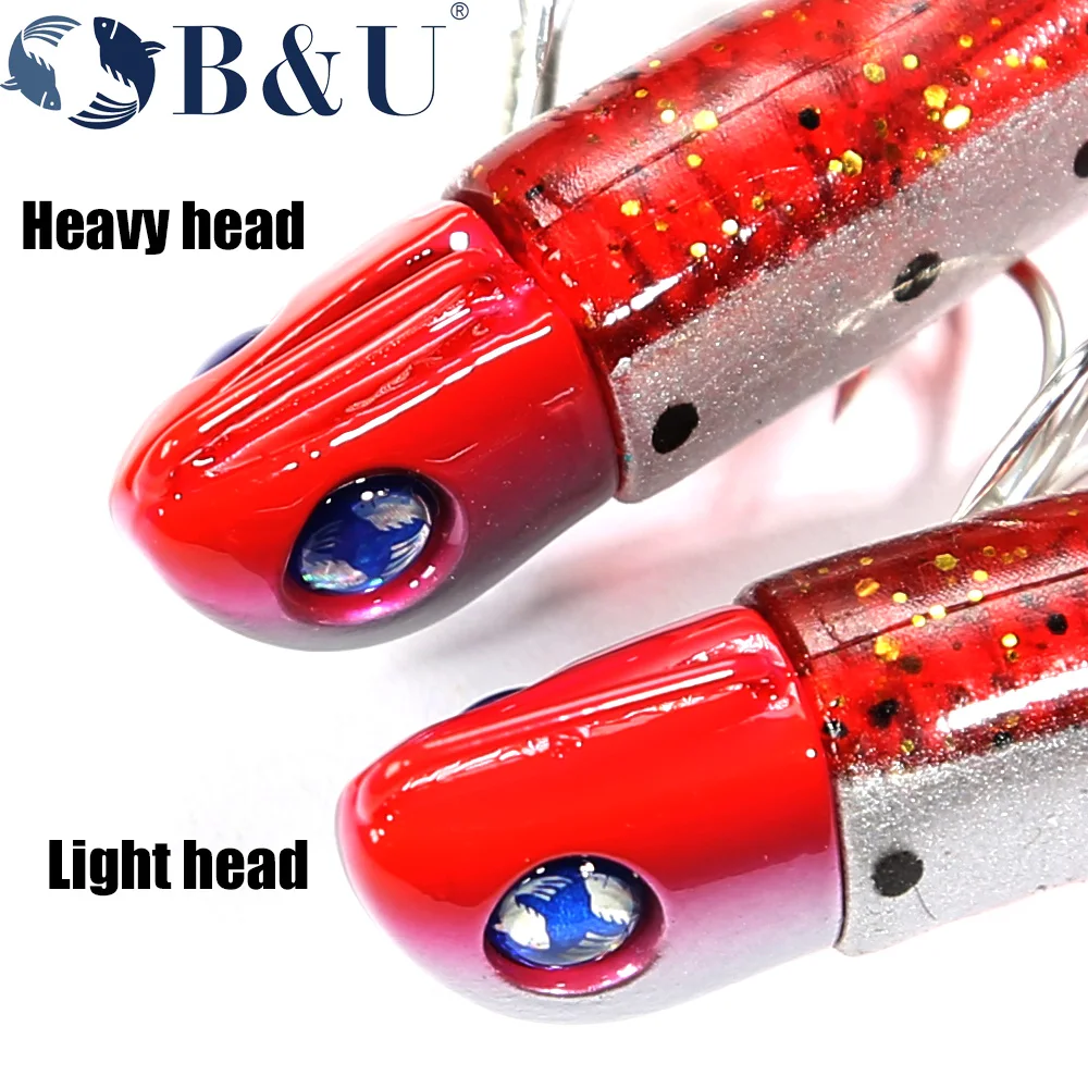 B&U Sand Eel Jig Head Swimbait Lubina – Señuelo Suave Agua Salada - imagen 2