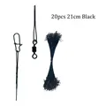 20pcs 21cm black