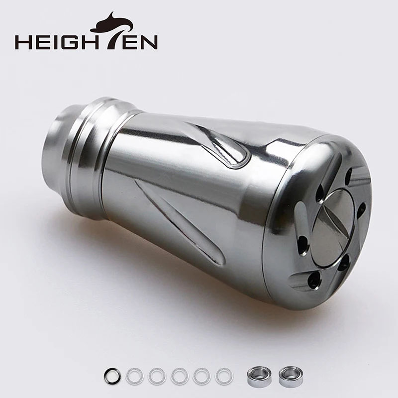 Perilla de mango de carrete HEIGHTEN de 20mm para carrete giratorio Shimano Stradic Twinpower Daiwa Luvias y carrete de Baitcasting