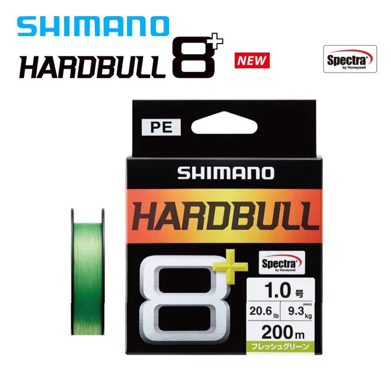 Shimano Hardbull X8 Línea trenzada PE para agua dulce y salada