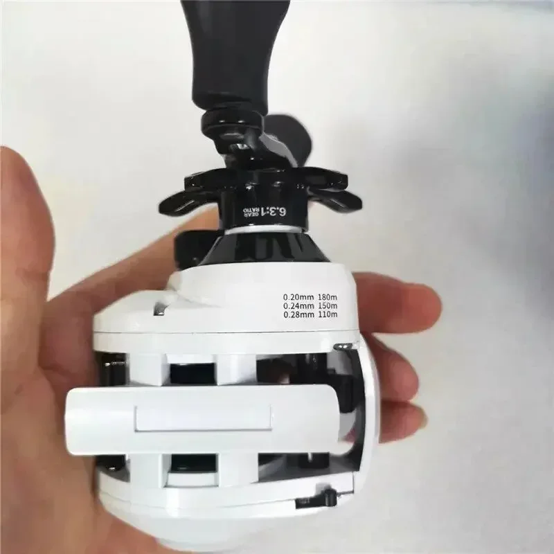 Carrete de pesca OKUMA, copa de alambre de metal, rueda de gota de agua 6,3: 1, freno magnético de 10KG, cebo de pesca, carrete de pesca de carpa - imagen 2