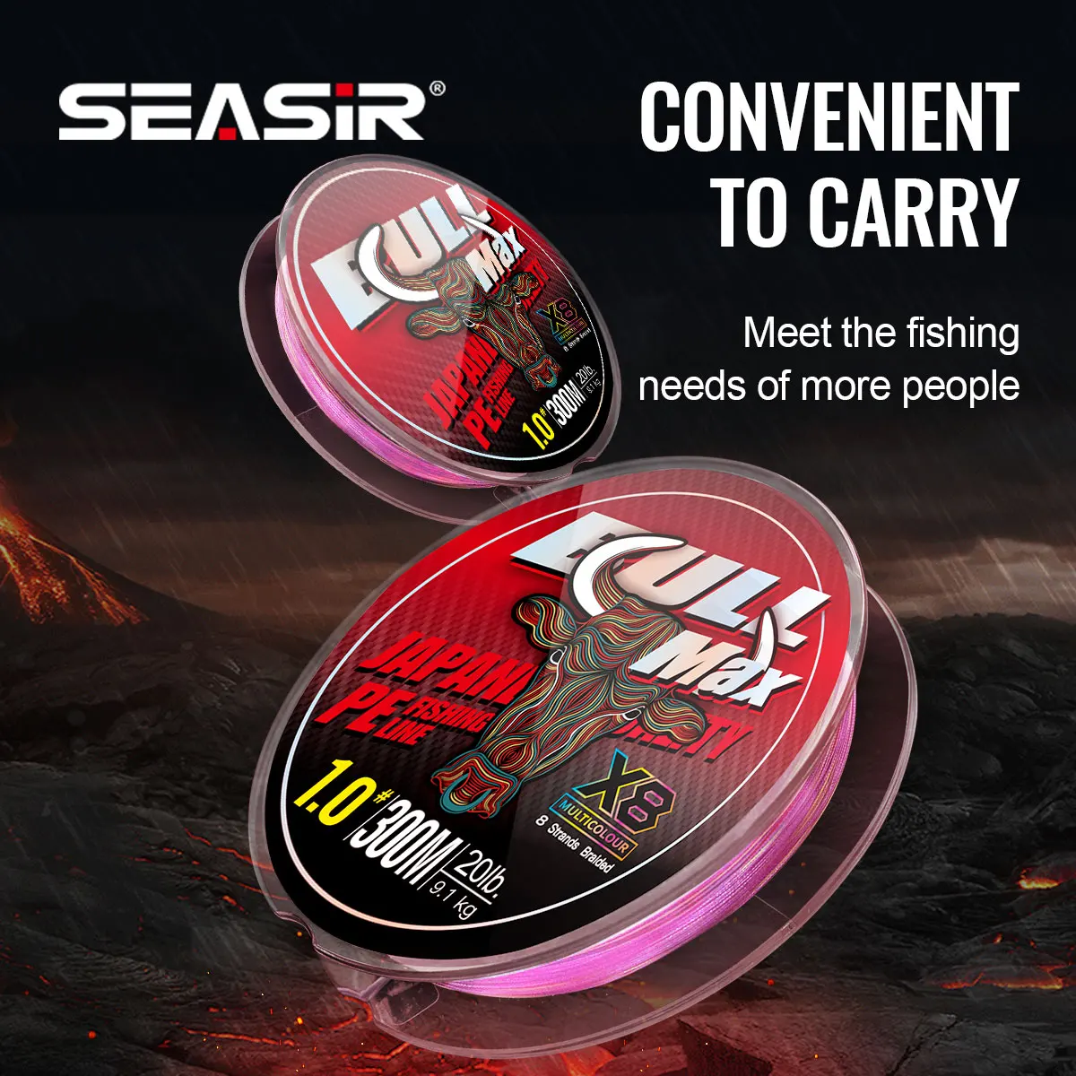Seasir Bull Max 8 hilo de pesca trenzado PE – alta resistencia - imagen 3
