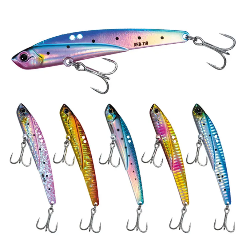 45g 110mm plantillas de Metal que se hunden vibración Ratlin señuelo de fundición larga VIB Isca Pesca cebo Artificial Pesca Wobbler para lubina Swimbait - imagen 5