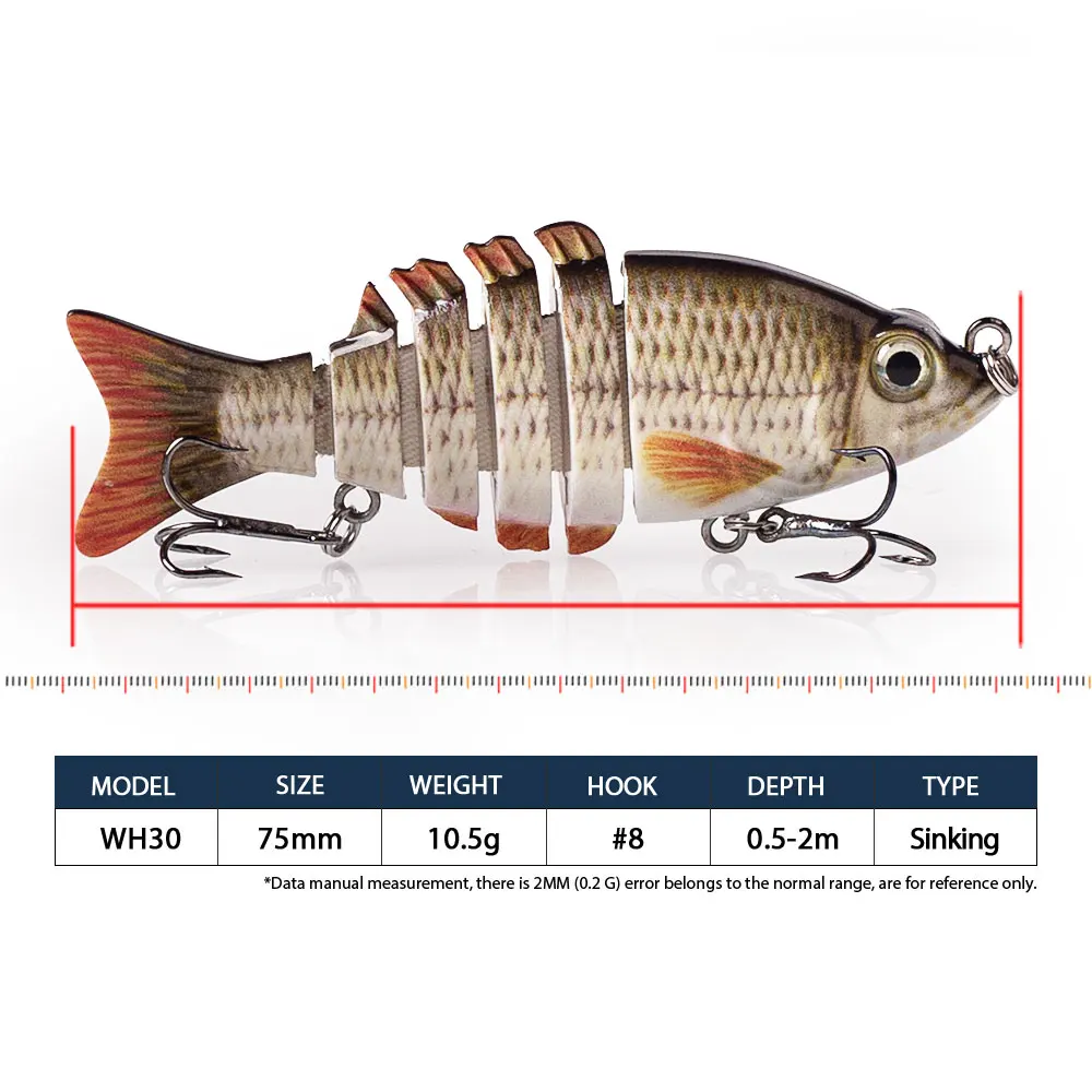 Hanlin-señuelo de pesca Artificial de hundimiento lento, cebo duro de 11g, Swimbait realista, aparejos wobbler para pesca de trucha, 85mm - imagen 4
