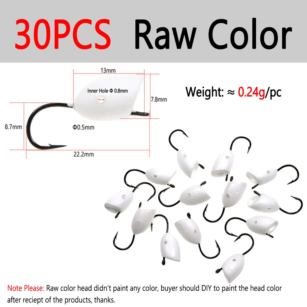 30pcs Raw Color