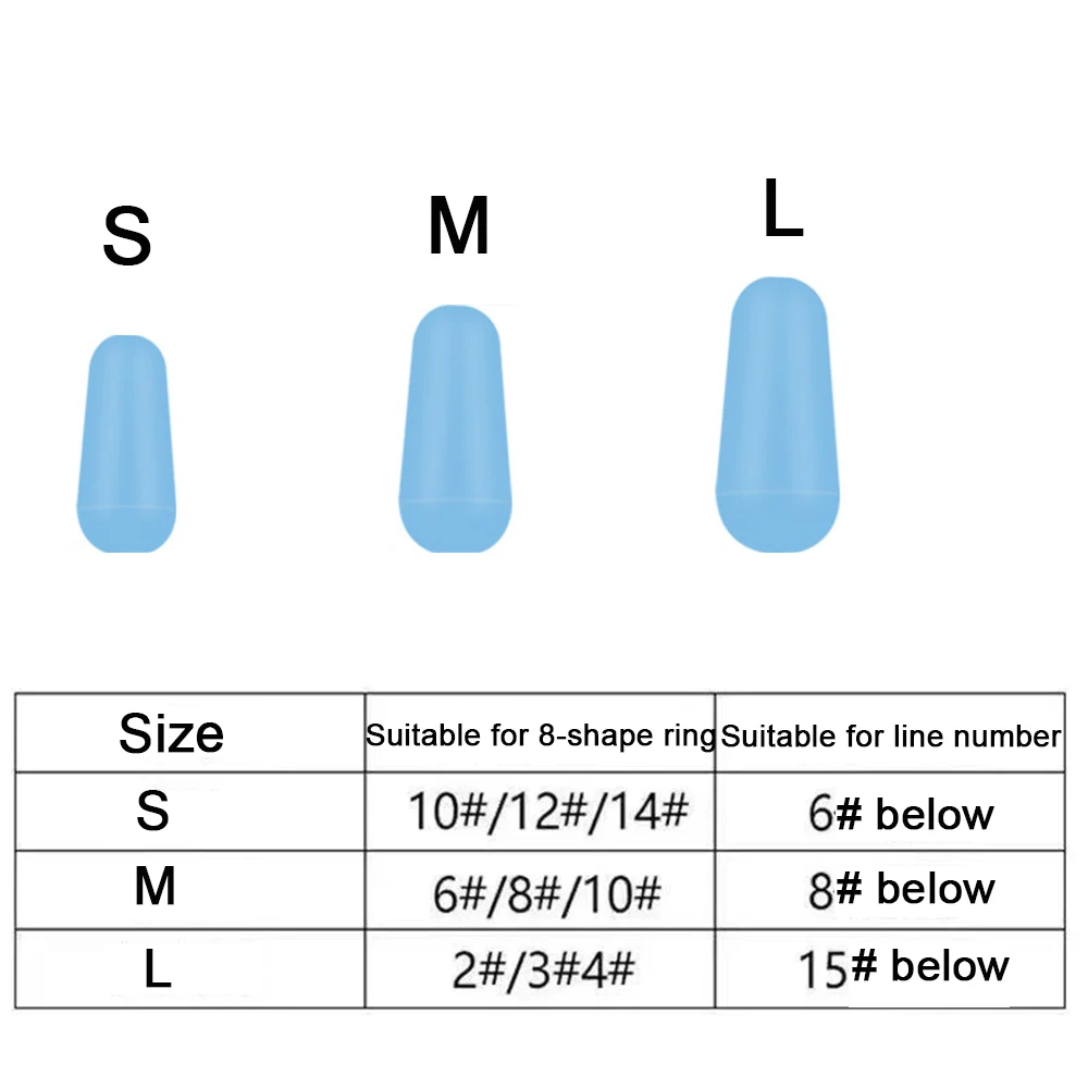 50 unids/lote de goma antibobinado de silicona, frijol espacial, carpa de mar, pesca con mosca, tapón ovalado de goma, herramienta accesorio de pesca Bobber - imagen 2