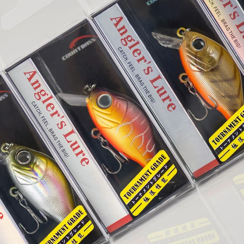 Countbass 43mm 7g manivela cebo plástico duro Señuelos de pesca Wobbler para lubina trucha Pike - imagen 2