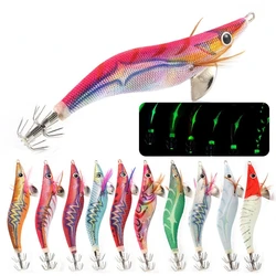 Jig luminoso de calamar con cabeza pulpo para sepia y mar