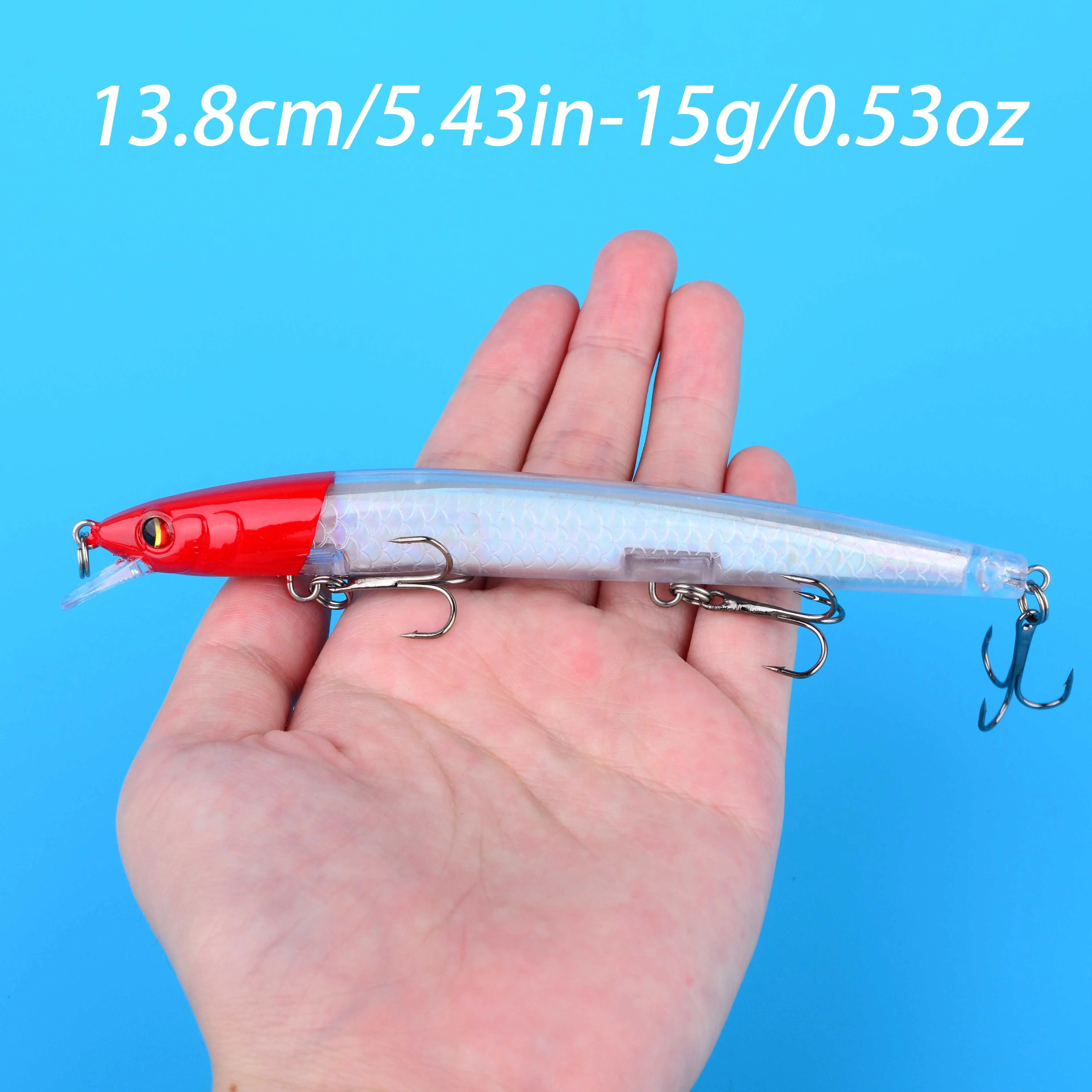 Señuelo Flotante Tipo Minnow Jerkbait Agua Salada - imagen 3