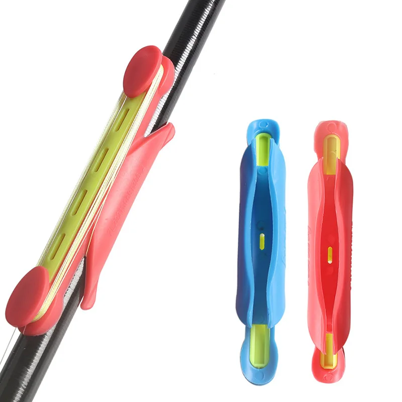 Soporte de bobinado de alambre para caña de pescar, Clips compactos, abrazadera Premium, suministros de pesca, aparejos, 2 unidades - imagen 2