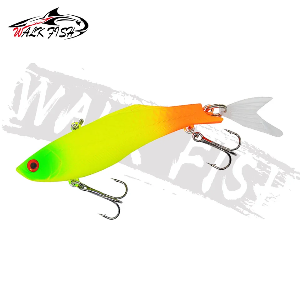 WALK FISH-señuelo de pesca vib, cebo duro de cola transparente de 23g, Artificial, con vibración, aparejos de pesca transparentes, 1 unidad - imagen 5