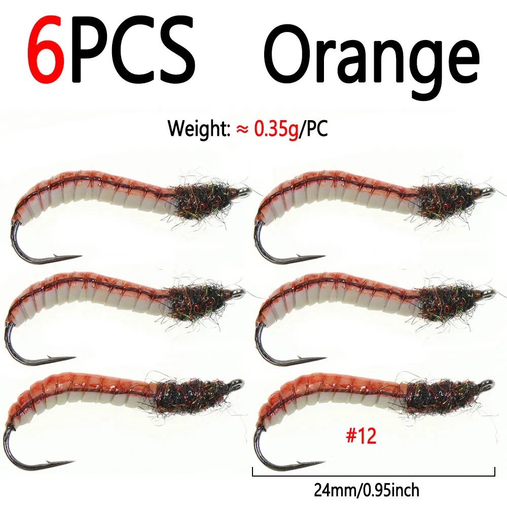 6pcs Orange
