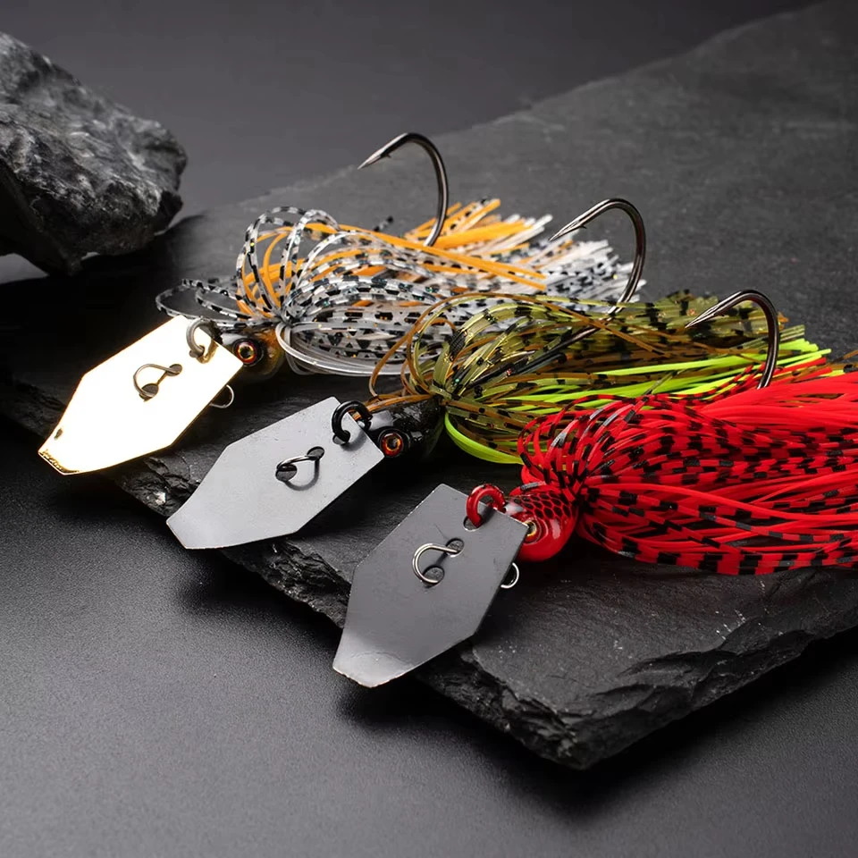 WALK FISH-señuelo de pesca giratorio, plantilla de bailarina, Buzzbait, hombre barbudo, anzuelo de pesca de Metal, cebo Artificial, pesca de mar, lubina, 14g/18g - imagen 5