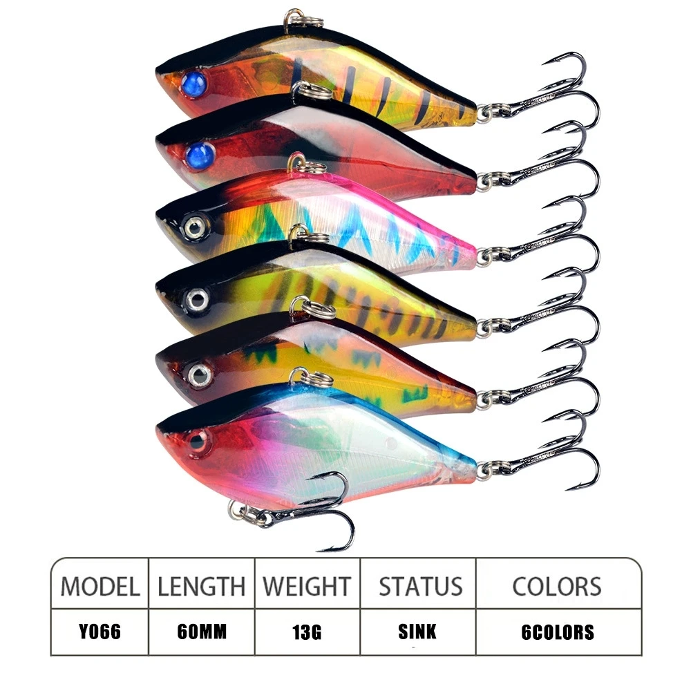 Pack Señuelos Crankbait Popper VIB Wobbler para Lubina - imagen 2