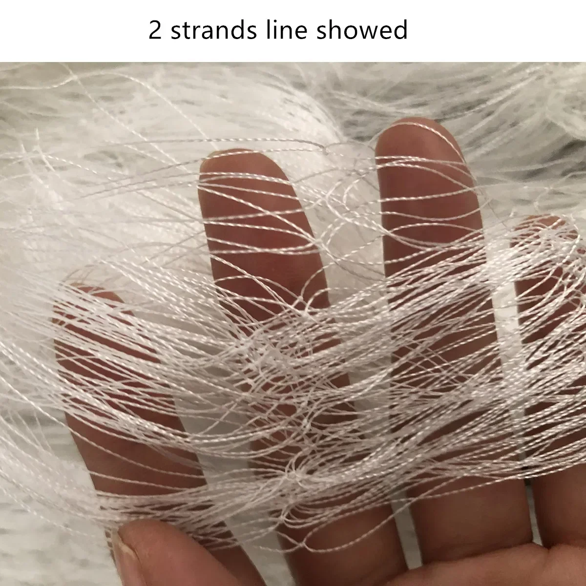 Producto semiacabado Red De Pesca 2 hebras multifilamento línea De nailon red Rede De Pesca trampa De Pesca red, malla 25mm-70mm - imagen 4