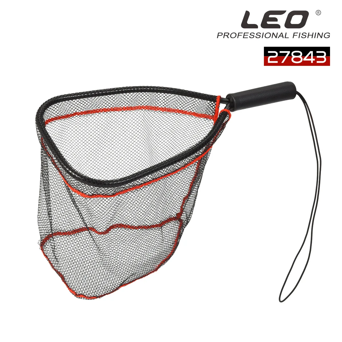 LEO-Red de aterrizaje de aleación de aluminio para pesca con mosca, herramienta de pesca sin nudos, malla pequeña, Red de mano para trucha, jaula para cangrejo - imagen 2