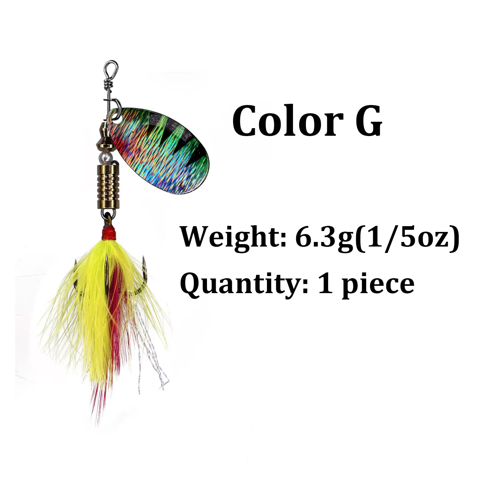 1pcs 6.3g Color G