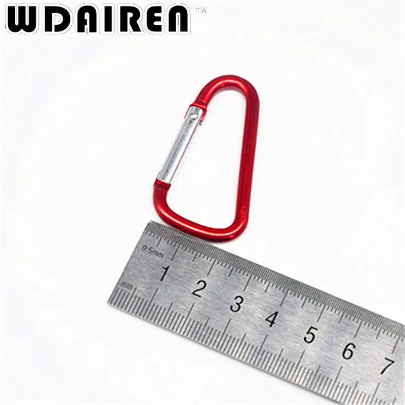 Señuelo de pesca con hebilla de aluminio, accesorios de pesca colgantes, herramientas pequeñas, 20 unids/lote - imagen 2