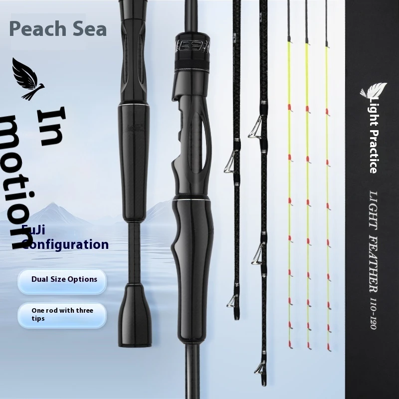 Caña de pesca fibra de vidrio Taoyuan – Microplomo ligero para mar - imagen 3