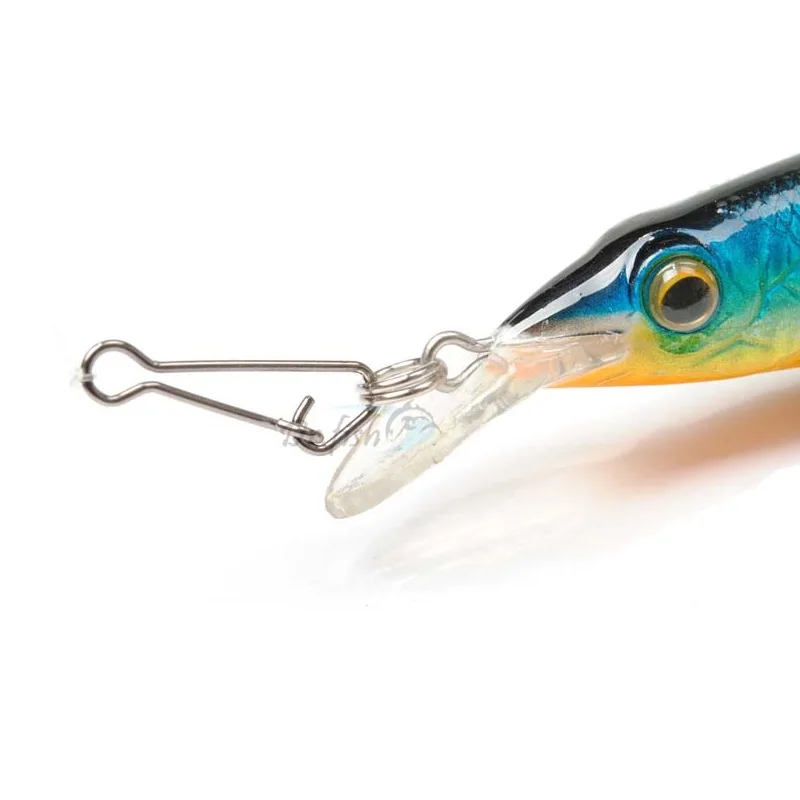 Clip de velocidad de pesca de cambio rápido, Conector de cierre rápido de 50 piezas, de acero inoxidable para agua salada, anzuelo giratorio - imagen 4