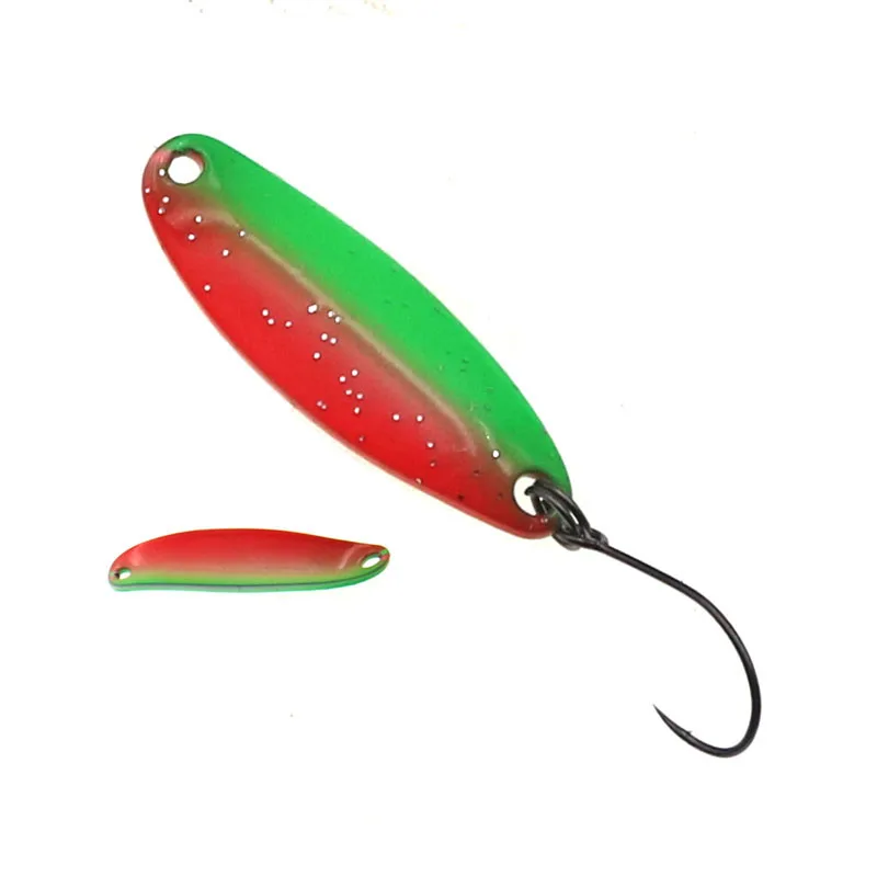 HISTOLURE-señuelo de Pesca con área de trucha, cuchara Artificial de un solo gancho, cebos giratorios wobbler, cuchara de 3g y 38mm para aparejos de Pesca de lubina y trucha - imagen 5